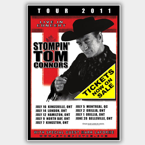 Stompin Tom Connors (2011) - Concert Poster - 13 x 19 inches