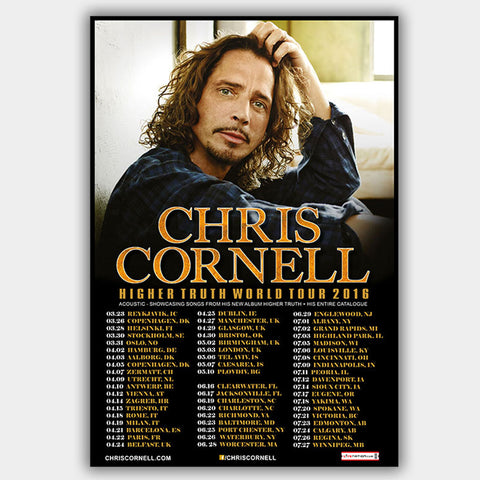 Chris Cornell (2016) - Concert Poster - 13 x 19 inches