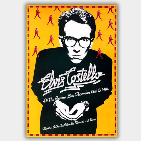 Elvis Costello (1977) - Concert Poster - 13 x 19 inches