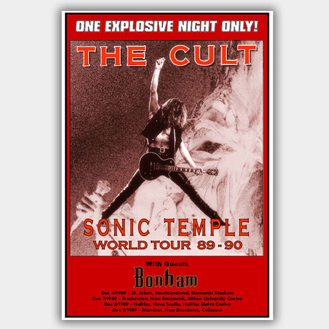 Cult (1989) - Concert Poster - 13 x 19 inches