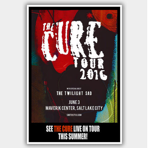 Cure with The Twilight Sad (2016) - Concert Poster - 13 x 19 inches