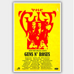 Cult with Guns N' Roses (1987) - Concert Poster - 13 x 19 inches