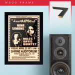 Miles Davis with Nina Simone (1971) - Concert Poster - 13 x 19 inches
