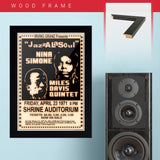 Miles Davis with Nina Simone (1971) - Concert Poster - 13 x 19 inches