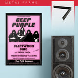 Deep Purple with Fleetwood Mac (1971) - Concert Poster - 13 x 19 inches