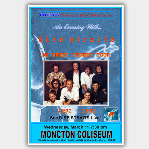 Dire Straits (1991-92) - Concert Poster - 13 x 19 inches