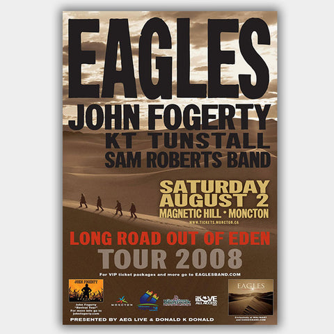Eagles with John Fogerty (2008) - Concert Poster - 13 x 19 inches