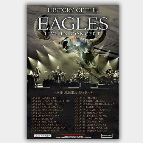 Eagles (2015) - Concert Poster - 13 x 19 inches