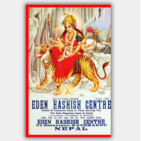 Eden Hashish Centre (1967) - Advertising Poster - 13 x 19 inches