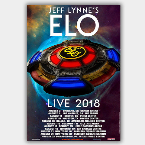 Elo  'Jeff Lynne'S  (2018) - Concert Poster - 13 x 19 inches