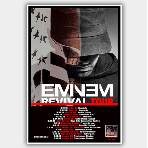 Eminem (2018) - Concert Poster - 13 x 19 inches