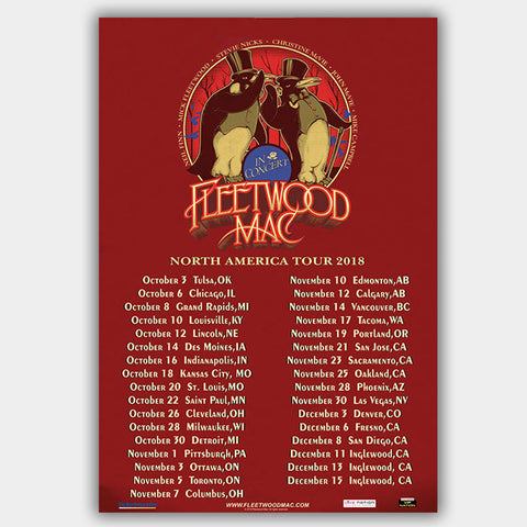 Fleetwood Mac (2018) - Concert Poster - 13 x 19 inches