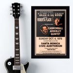Roberta Flack with Cannonball Adderley Quintet (1970) - Concert Poster - 13 x 19 inches
