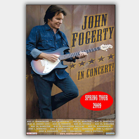 John Fogerty (2009) - Concert Poster - 13 x 19 inches