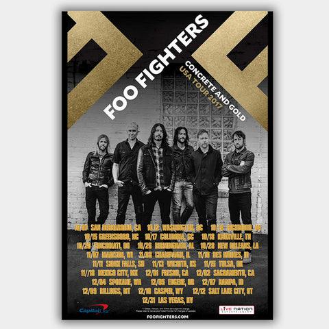 Foo Fighters (2017) - Concert Poster - 13 x 19 inches