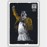 Freddie Mercury (Queen) - Memorial Poster - 13 x 19 inches