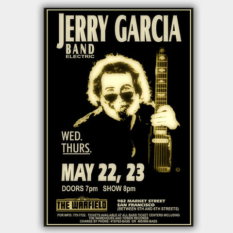 Jerry Garcia (1991) - Concert Poster - 13 x 19 inches