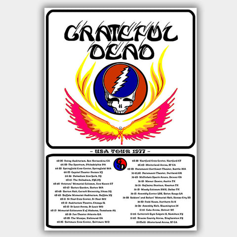 Grateful Dead (1977) - Concert Poster - 13 x 19 inches