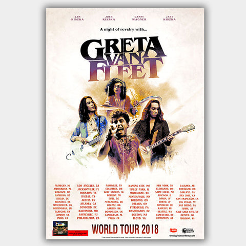 Greta Van Fleet (2018) - Concert Poster - 13 x 19 inches