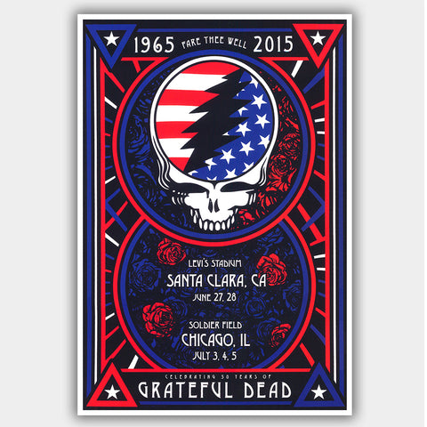 Grateful Dead (2015) - Concert Poster - 13 x 19 inches