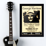 George Harrison with Billy Preston (1974) - Concert Poster - 13 x 19 inches