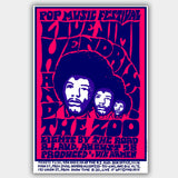 Jimi Hendrix with The Zoo (1968) - Concert Poster - 13 x 19 inches