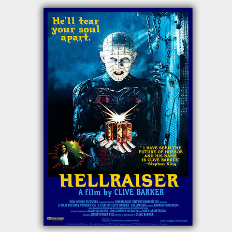 Hellraiser (1987) - Movie Poster - 13 x 19 inches