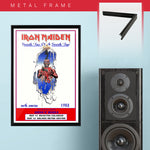 Iron Maiden with Guns N Roses (1988) - Concert Poster - 13 x 19 inches