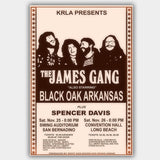 James Gang with Black Oak Arkan (1972) - Concert Poster - 13 x 19 inches
