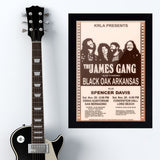 James Gang with Black Oak Arkan (1972) - Concert Poster - 13 x 19 inches