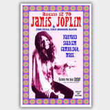 Janis Joplin with The Full Tilt Boogie Band (1970) - Concert Poster - 13 x 19 inches