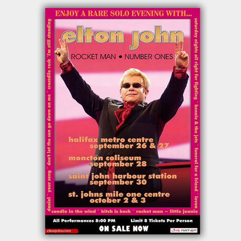 Elton John (2009) - Concert Poster - 13 x 19 inches