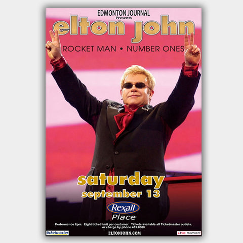 Elton John (2009) - Concert Poster - 13 x 19 inches