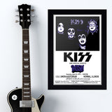 Kiss with Rush (1975) - Concert Poster - 13 x 19 inches