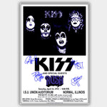 Kiss with Rush (1975) - Concert Poster - 13 x 19 inches