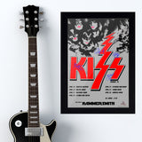 Kiss with Hammersmith (1976) - Concert Poster - 13 x 19 inches