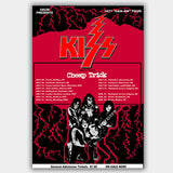 Kiss with Cheap Trick (1977) - Concert Poster - 13 x 19 inches