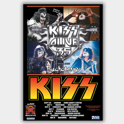 Kiss (2009) - Concert Poster - 13 x 19 inches