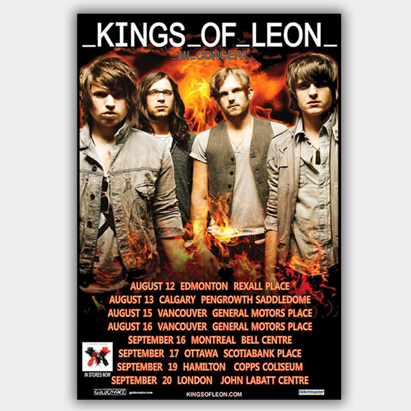 Kings Of Leon (2009) - Concert Poster - 13 x 19 inches – PosterAlley