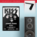 Kiss with Rush & James Gang (1975) - Concert Poster - 13 x 19 inches