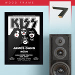 Kiss with Rush & James Gang (1975) - Concert Poster - 13 x 19 inches