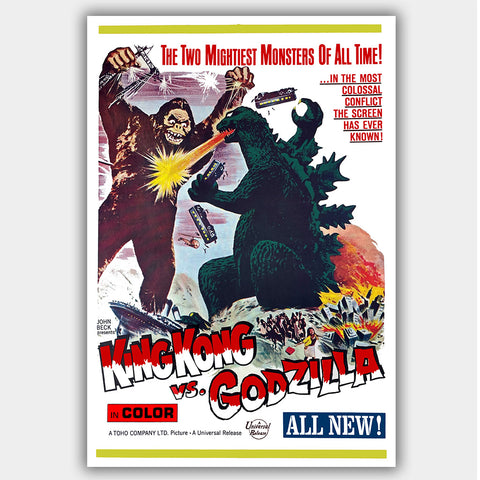 King Kong vs Godzilla (1962) - Movie Poster - 13 x 19 inches