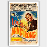 Louis Armstrong (1936) - Concert Poster - 13 x 19 inches