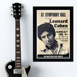 Leonard Cohen (1975) - Concert Poster - 13 x 19 inches