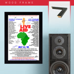 Live Aid  (1985) - Concert Poster - 13 x 19 inches
