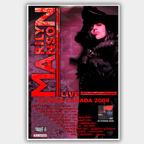 Marilyn Manson (2009) - Concert Poster - 13 x 19 inches