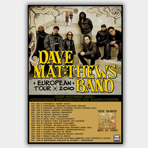 Dave Matthews Band (2010) - Concert Poster - 13 x 19 inches