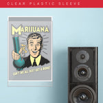 Marijuana with Bong - Graphic Poster - 13 x 19 inches