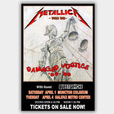 Metallica with Queensryche (1989) - Concert Poster - 13 x 19 inches