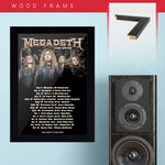Megadeth (2019) - Concert Poster - 13 x 19 inches